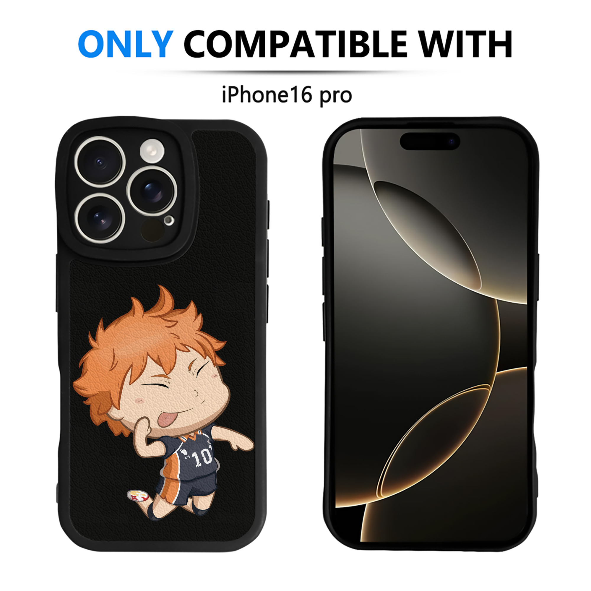 （画像用） ハイキュー!! Haikyu!! 【iPhone 16シリーズ対応】シリコンスマホケース（レザー調） 材質：シリコン
